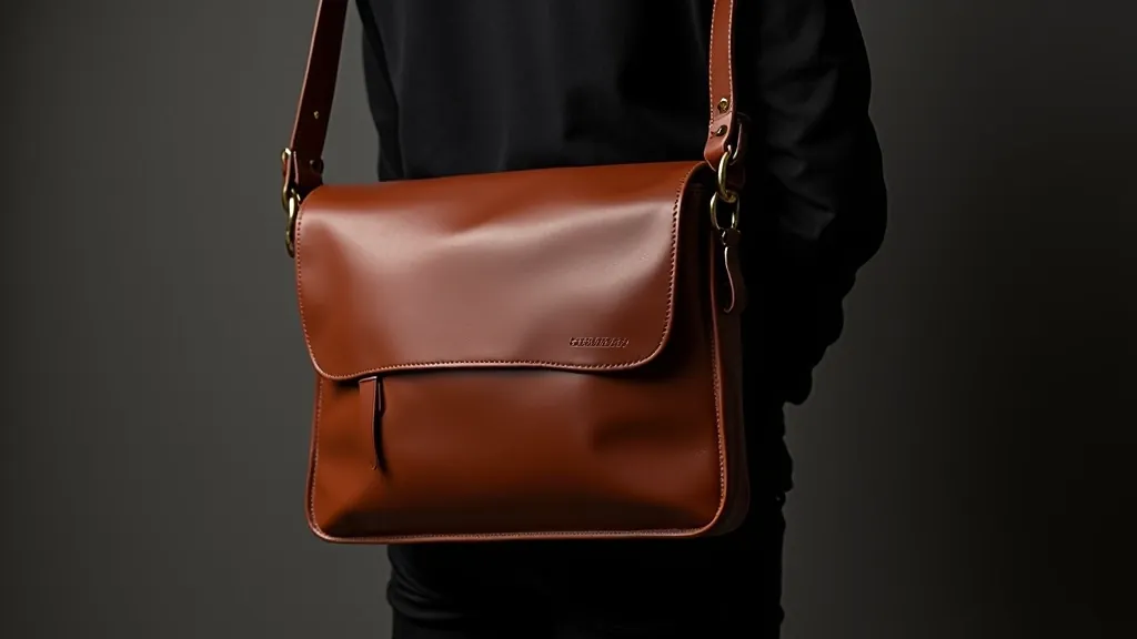Messenger bag z italské kože